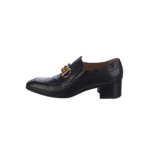 Gucci leather chain-link accents dress shoes